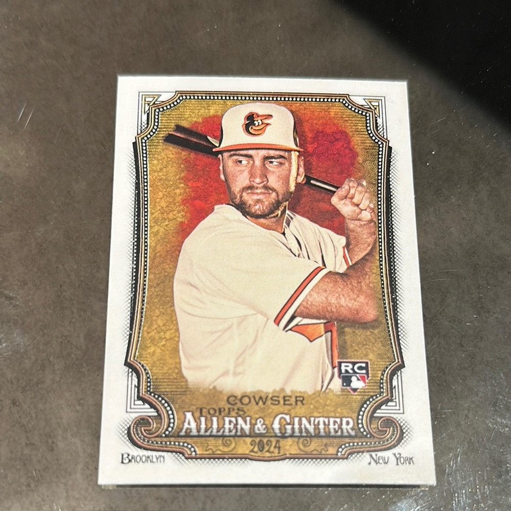 Topps Allen & Ginter 2024 Card with Cream and Orange